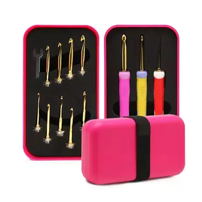 Kit Agulha de Crochê com 12 Pontas